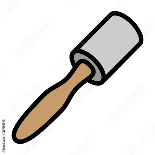 Lint Roller Vector Filled Icon Design