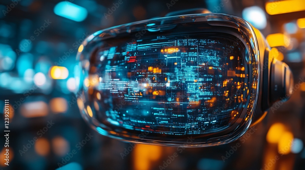A futuristic close-up of a glowing digital display, featuring intricate patterns and vibrant colors, suggesting advanced technology. A futuristic close-up of a glowing digital display, featuring intricate patterns and vibrant colors, suggesting advanced technology.