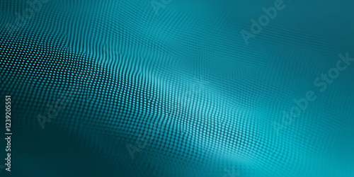 Abstract Teal Wave Pattern Background