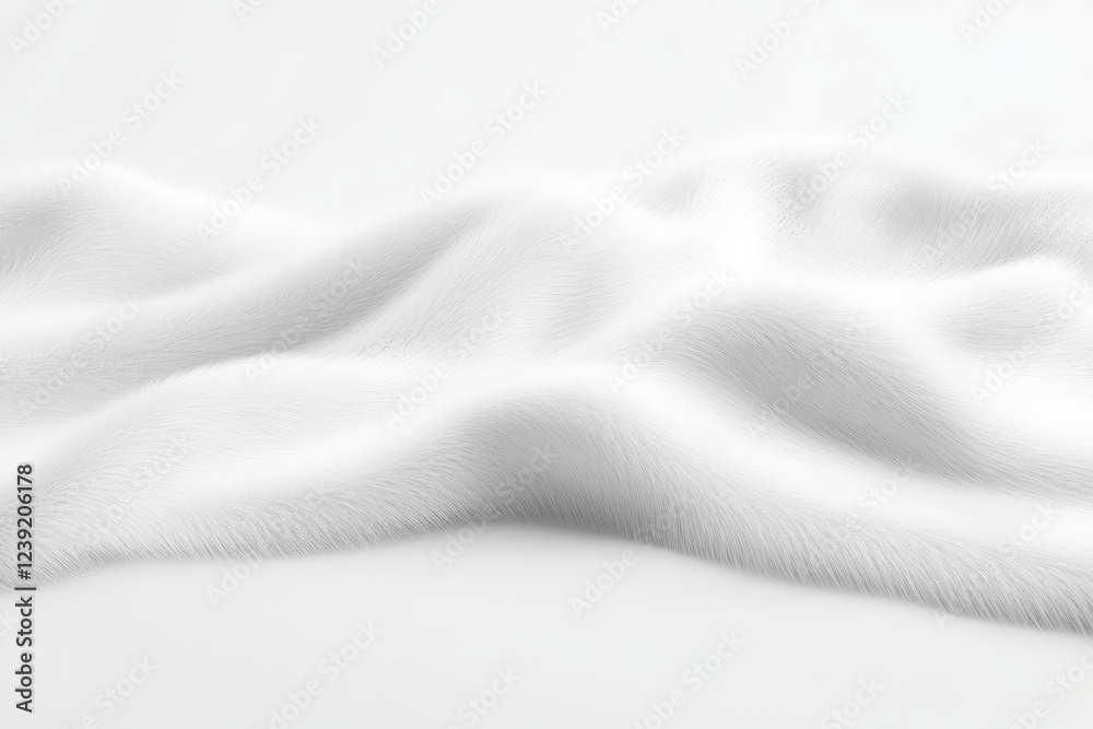 Fototapeta premium Luxurious silver texture with captivating smooth waves under soft lighting