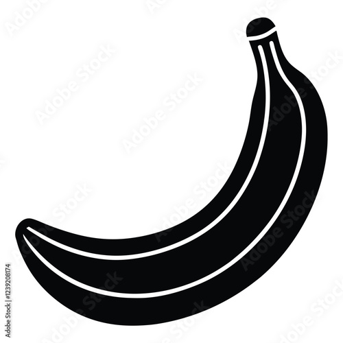 "Fresh and Simple: A Modern Banana Illustration"
