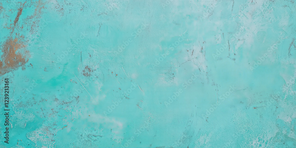 Fototapeta premium Textured Turquoise Background Abstract Aqua Wall Surface