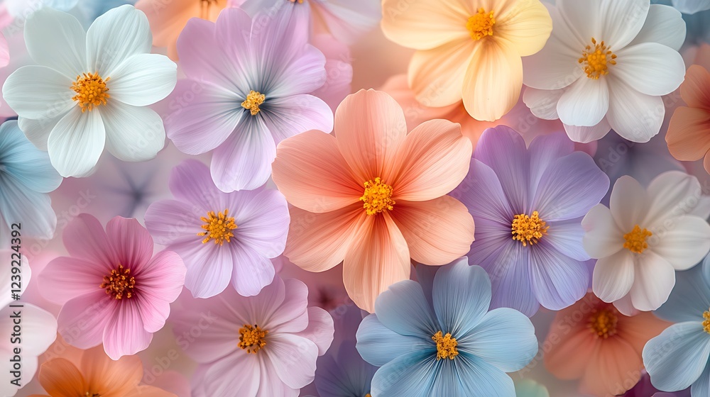 Vibrant Hibiscus Flower Pattern