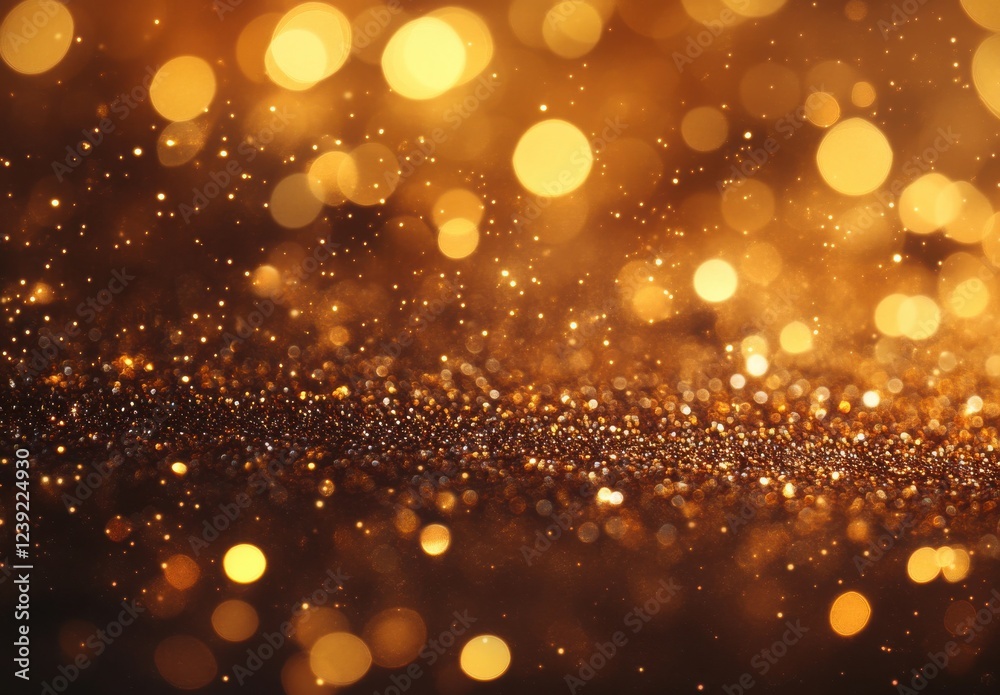 Beautiful golden bokeh background with shimmering lights, creating a dreamy and festive atmosphere for holiday celebrations and elegant events Beautiful golden bokeh background with shimmering lights, creating a dreamy and festive atmosphere for holiday celebrations and elegant events