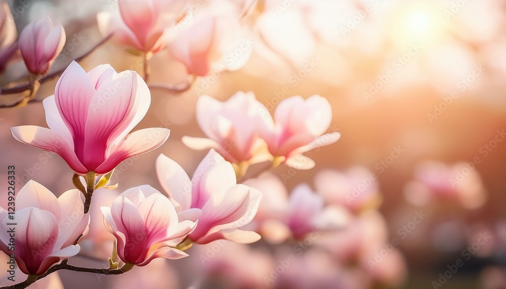 Obraz premium blooming magnolia 