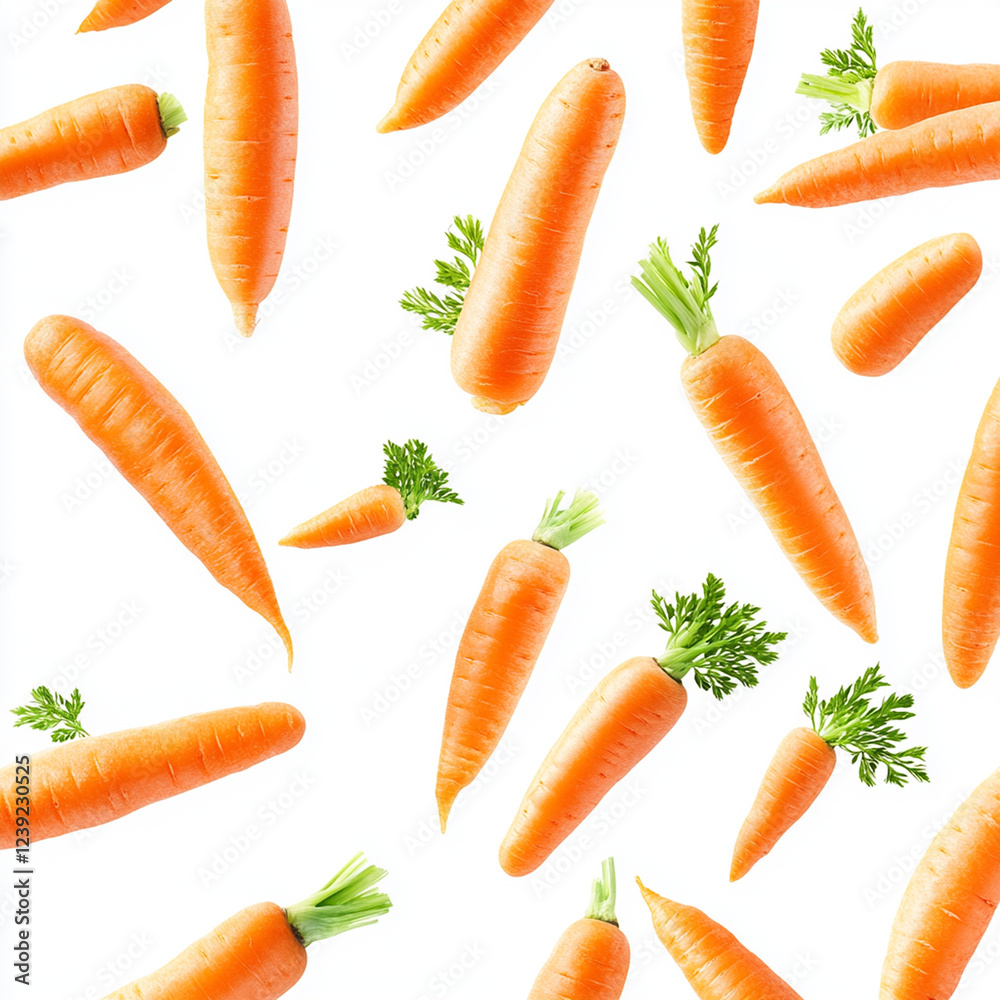 set of carrots isolated set of carrots isolated
