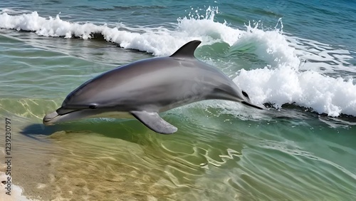 dolphin jumping out of water