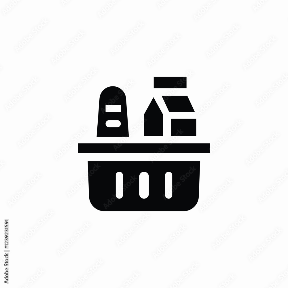 grocery shopping icon sign vector grocery shopping icon sign vector
