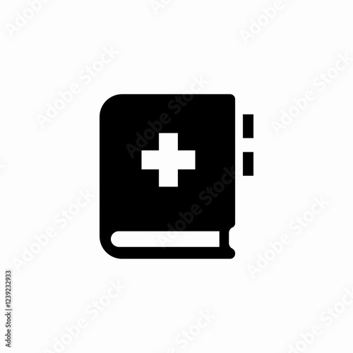 medical book icon sign vector
