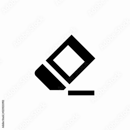 paper eraser icon sign vector