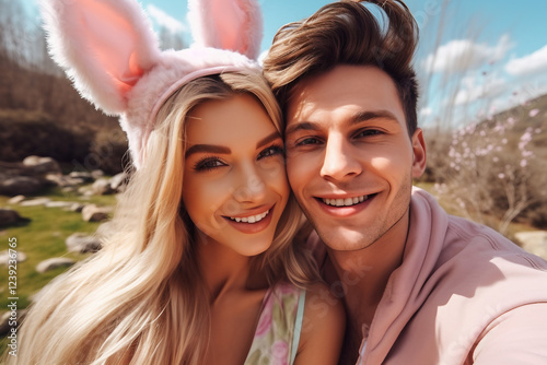 Easter holiday celebration made with generative AI