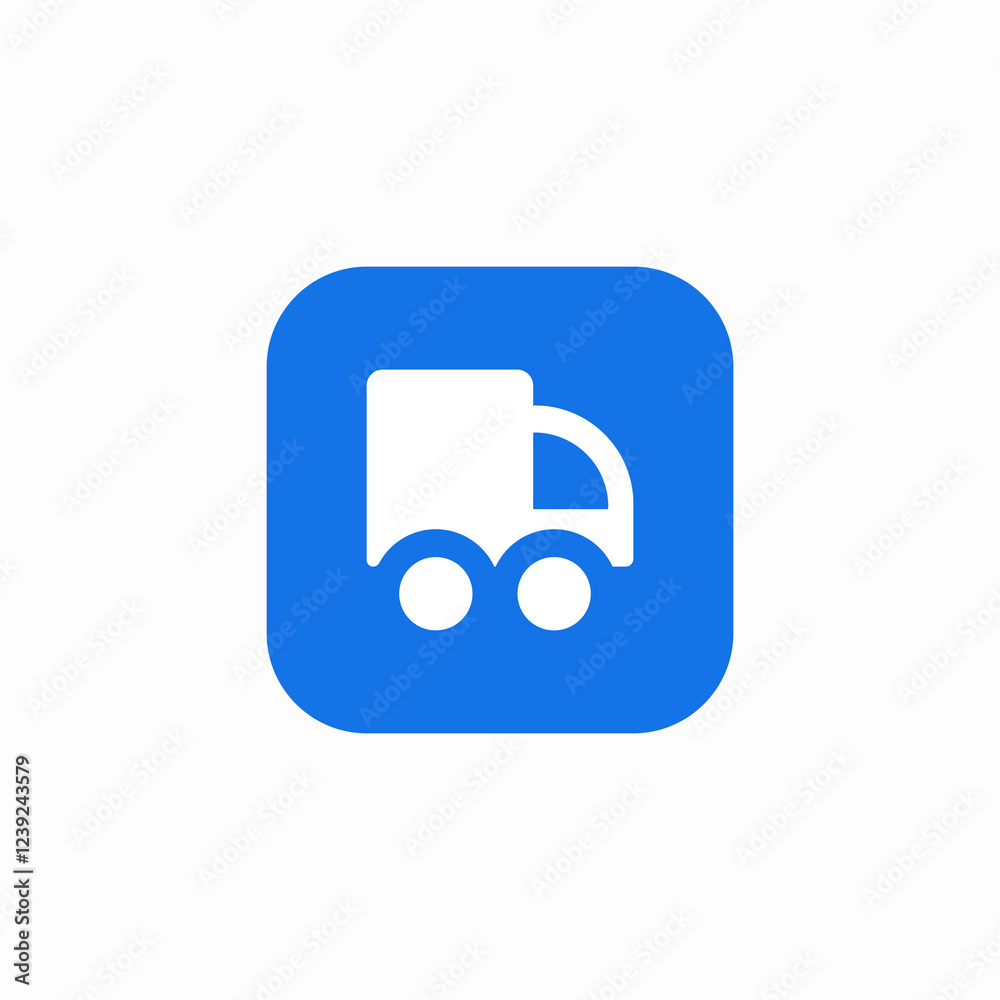 delivery truck icon sign vector
