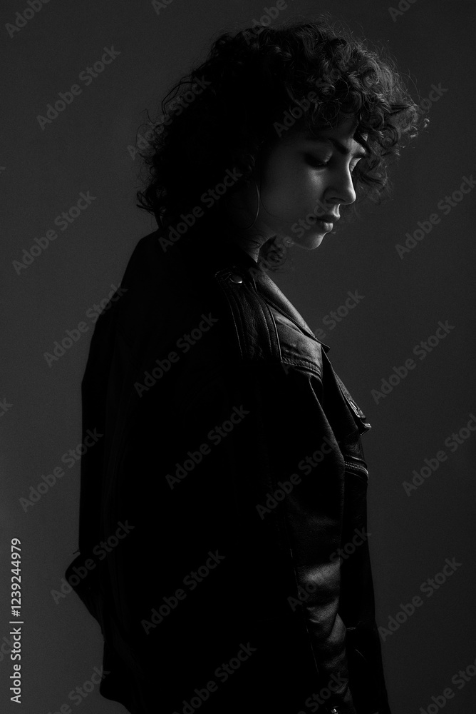 black and white portrait of a woman black and white portrait of a woman