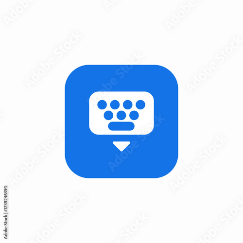keyboard  icon sign vector