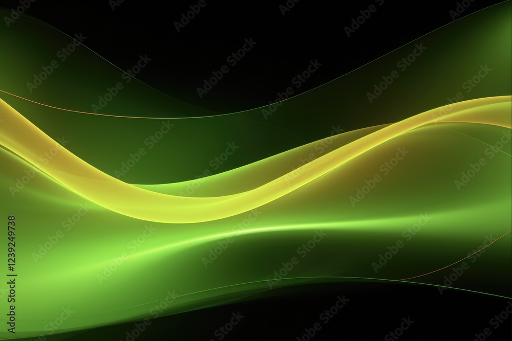 Fototapeta premium Yellow Fluorescent Background with Neon Colors and Abstract Surface Texture