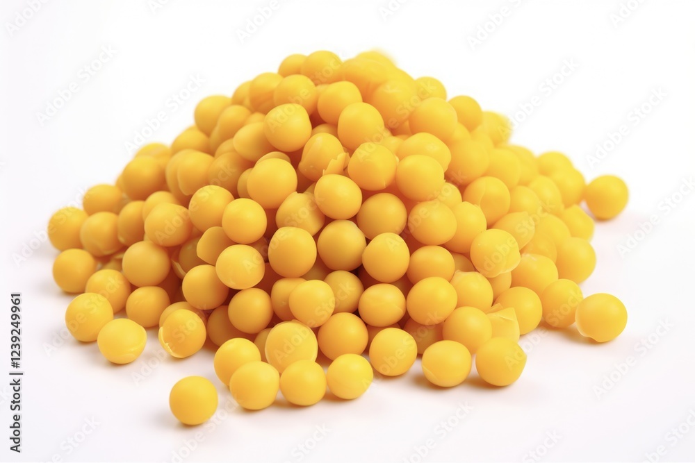 Yellow Peas Isolated on White Background. Pile of Organic Yellow Pea Seeds, Vegetarian Food Concept Nobody Yellow Peas Isolated on White Background. Pile of Organic Yellow Pea Seeds, Vegetarian Food Concept Nobody