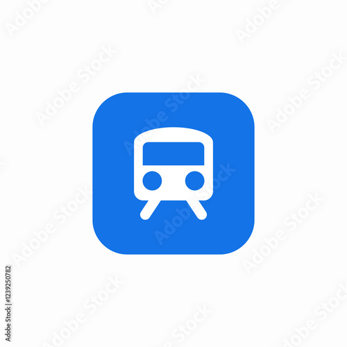 train rails icon sign vector