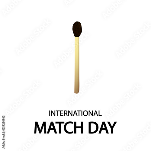 Match international day safety, vector art illustration.