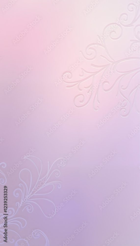 Soft pastel background with elegant floral patterns for design purposes copy space Soft pastel background with elegant floral patterns for design purposes copy space