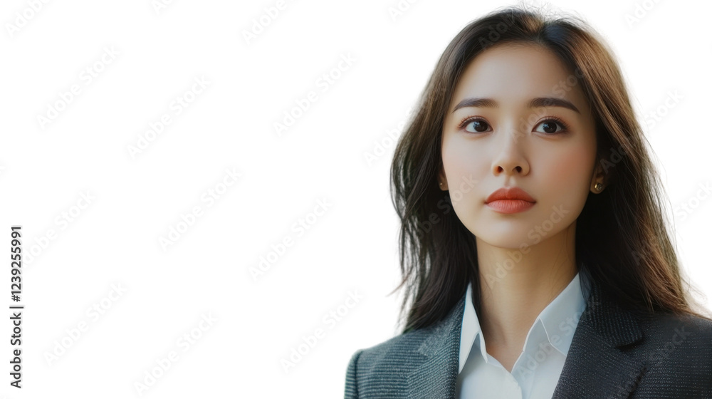 Businesswoman posing with transparent background for easy integration Businesswoman posing with transparent background for easy integration