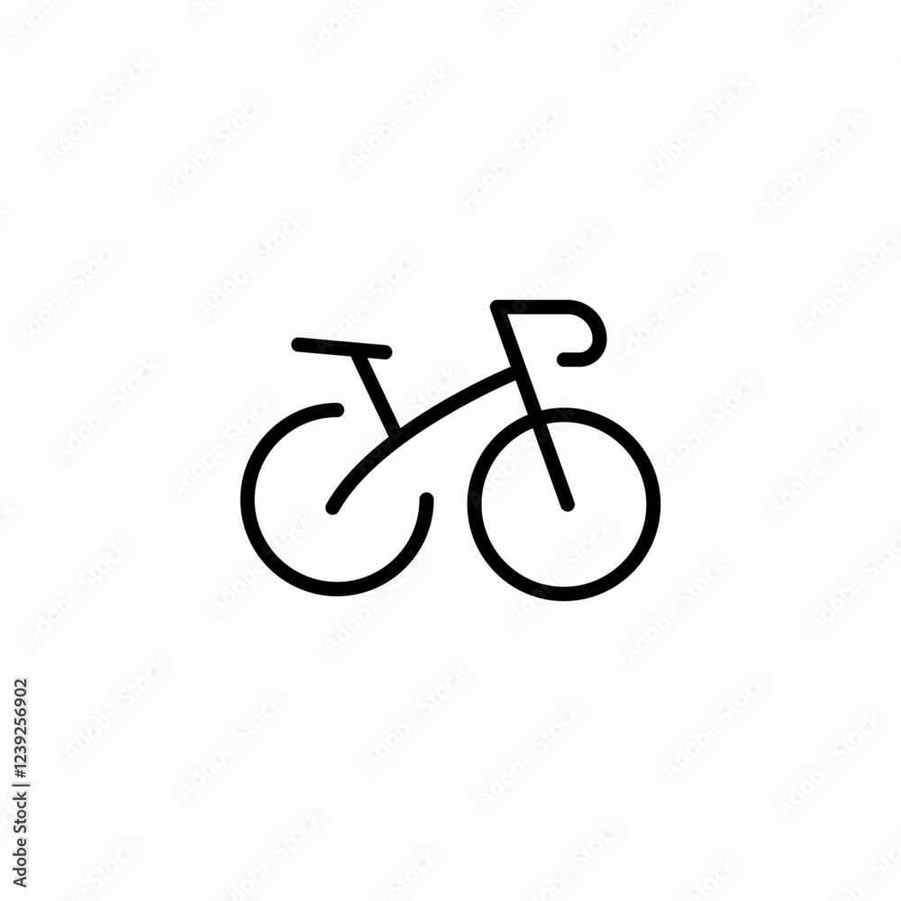 bicycle transportation icon sign vector