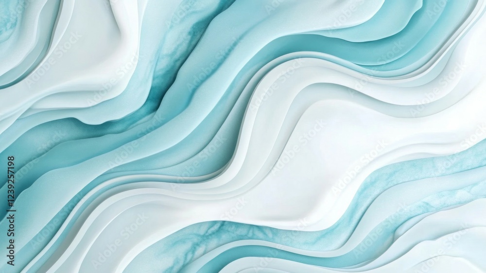 Abstract Blue and White Wave Pattern Background Abstract Blue and White Wave Pattern Background