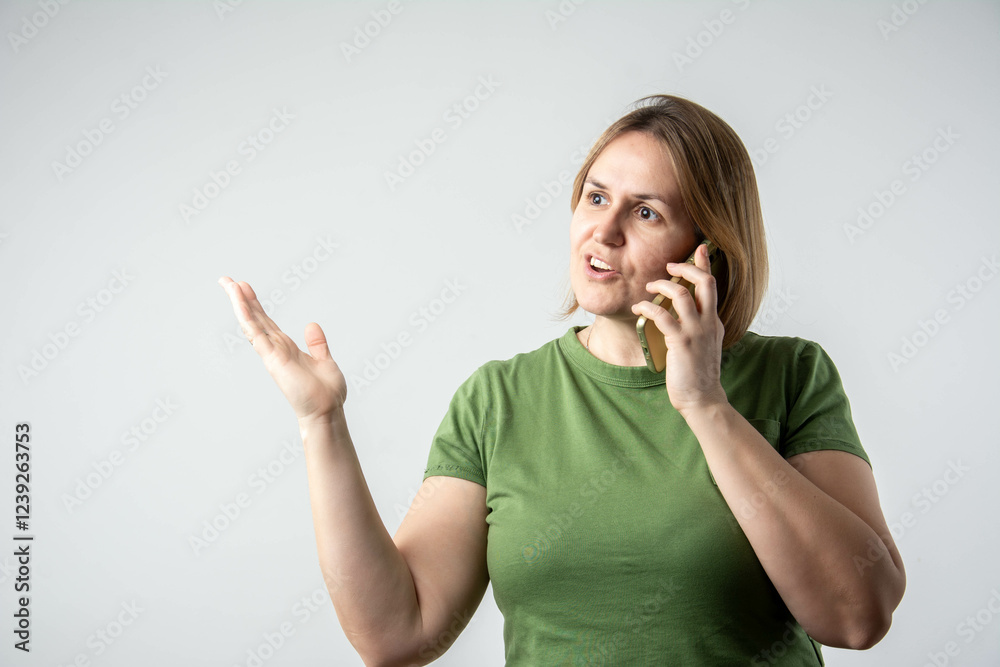 beautiful smiling woman talking on the phone beautiful smiling woman talking on the phone