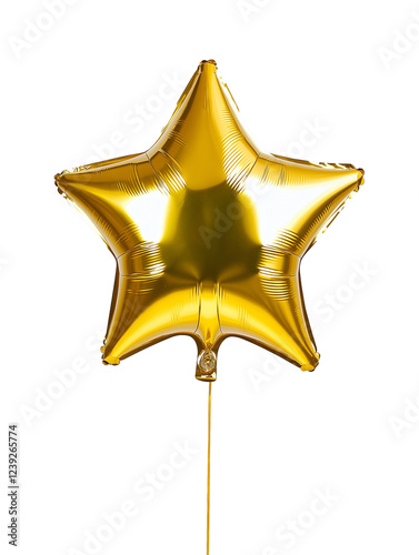 Obraz na płótnie Gold star balloon for party and celebration w salonie