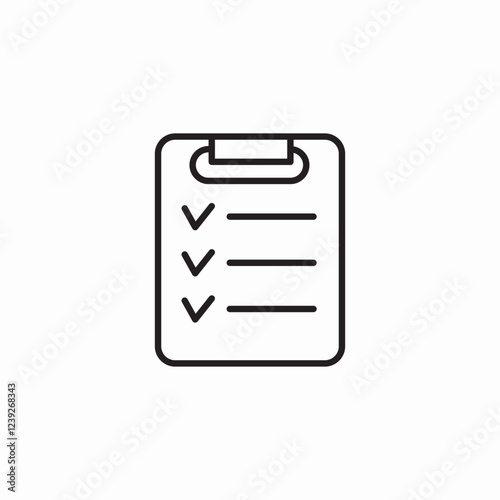 office duty list icon sign vector