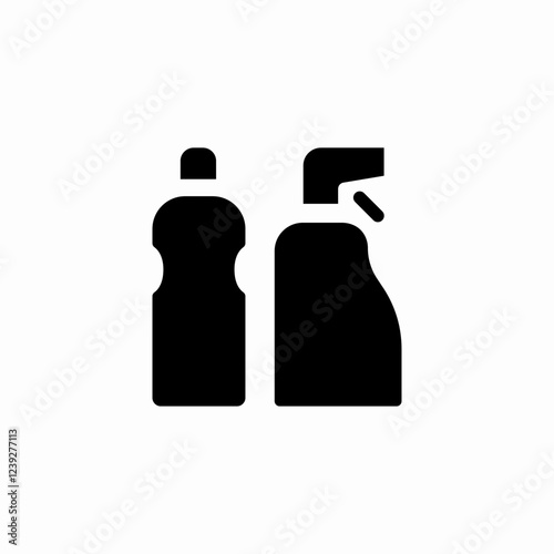 cleaning containers icon sign vector