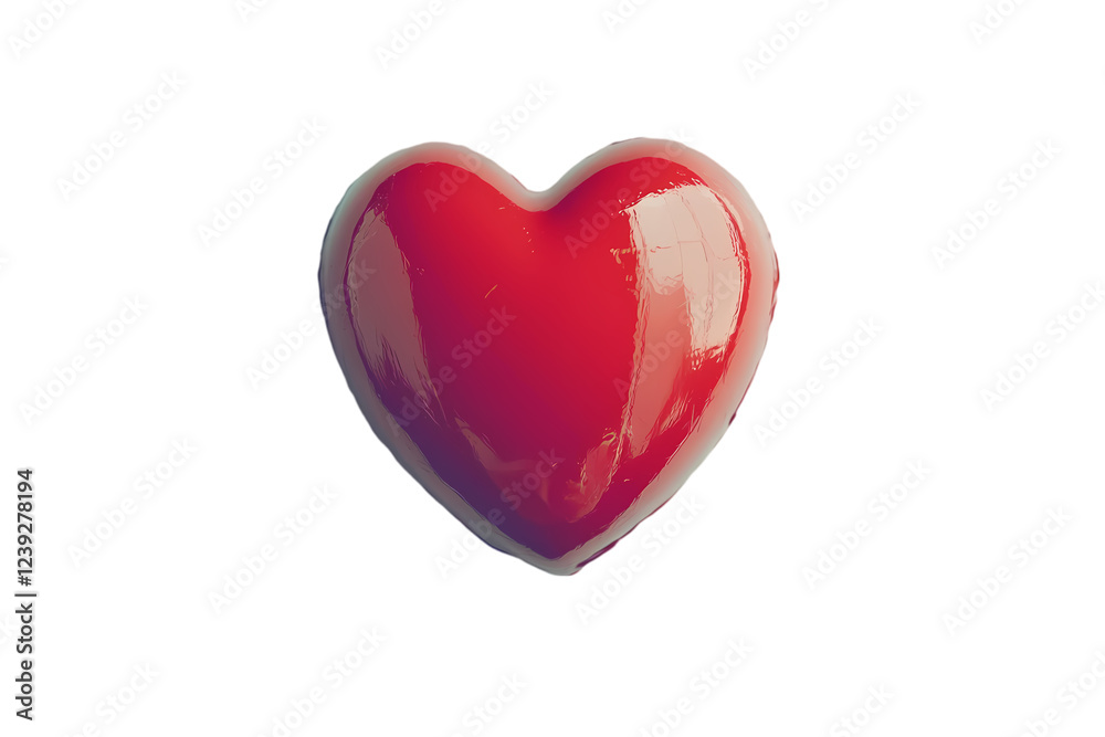 Hand-drawn red heart symbol on a white background, vector illustration, simple line art, simple drawing Hand-drawn red heart symbol on a white background, vector illustration, simple line art, simple drawing