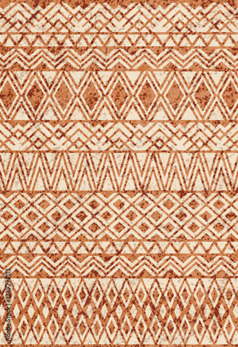 Geometrical Carpet Vector modern Pattern with texture and trending colors in high resolution
