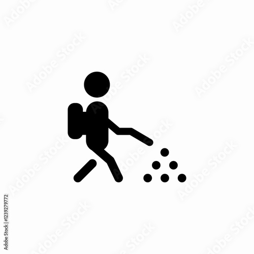 leaf blowing icon sign vector