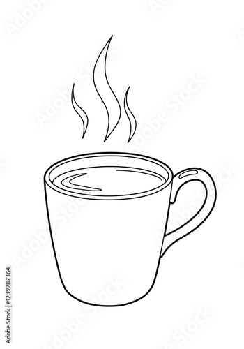mug with hot drink coloring 