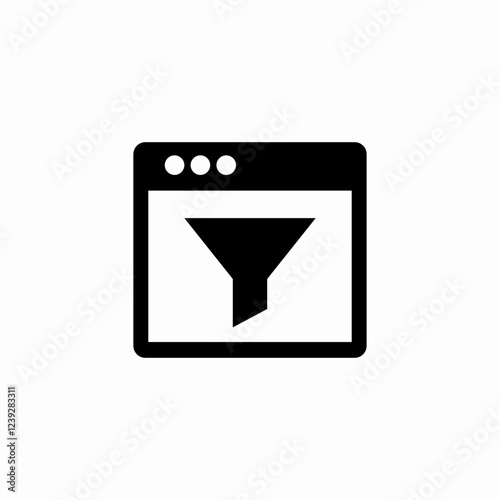 web filter icon sign vector