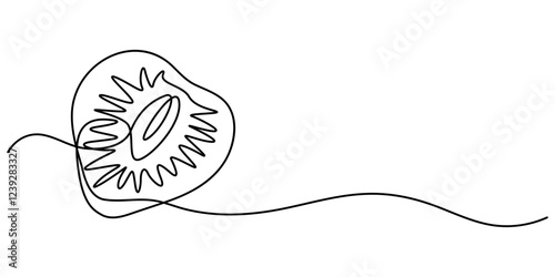 Vector illustration with continuous line drawing Strawberries, Single continuous line drawing of organic strawberry for fruit icon fresh berries fruitage concept, berry strawberry and slice.