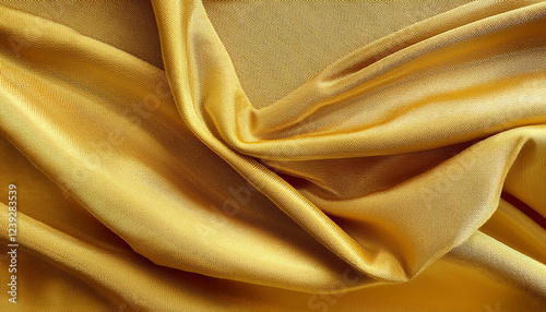 gold history of ilk cotton linen combined cloth textile textured in mild yellow color