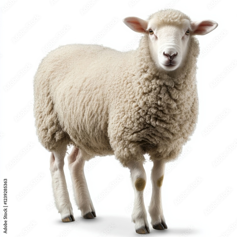 Full Body White Sheep Studio Shot Fluffy Wool, Soft Focus, Farm Animal, Isolated on White Background, Livestock Photography Sheep, Livestock photography Full Body White Sheep Studio Shot Fluffy Wool, Soft Focus, Farm Animal, Isolated on White Background, Livestock Photography Sheep, Livestock photography