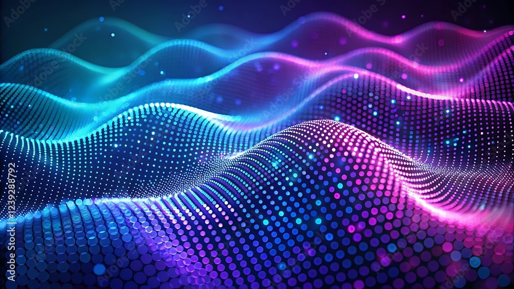 Blue and Purple Digital Wave Pattern – Abstract Digital Design for Technology and Innovation Themes Blue and Purple Digital Wave Pattern – Abstract Digital Design for Technology and Innovation Themes