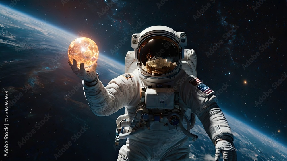Astronaut in outer space. Elements of this image , amazing view. Astronaut in outer space. Elements of this image , amazing view.
