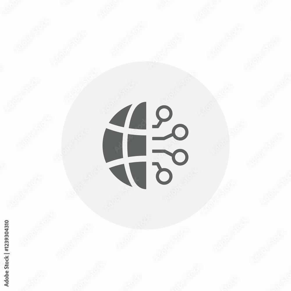 global software icon sign vector global software icon sign vector