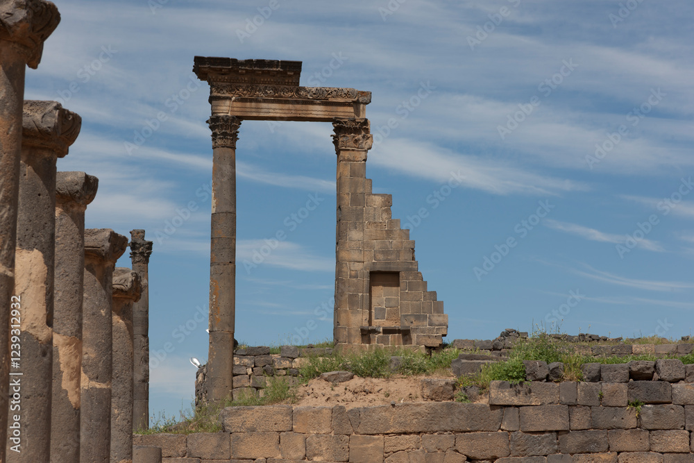 Fototapeta premium Syria Busra on a cloudy summer day