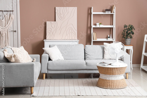 Interior of living room wit...