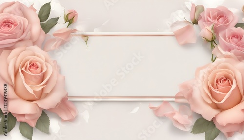 Festive flower English rose composition on the white background. Copy space. Birthday, Mother's, Valentines, Women's, Wedding Day concept.
