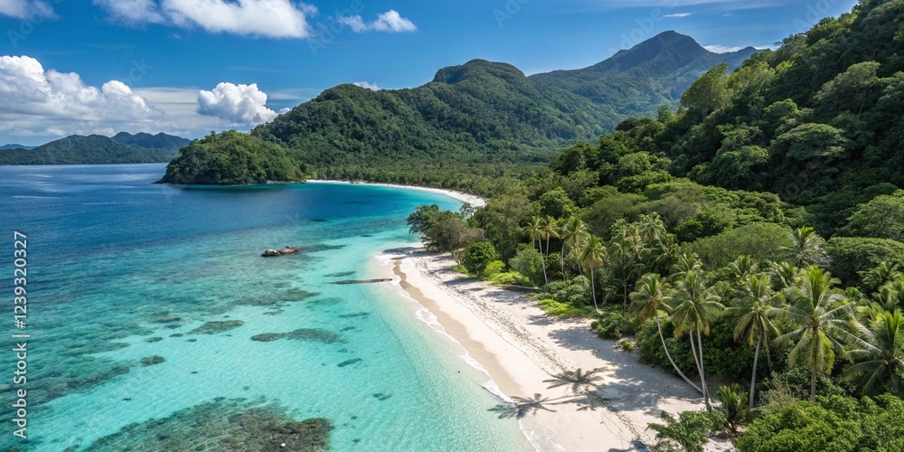 Fototapeta premium Beautiful beach and breathtaking view, it's like heaven on earth