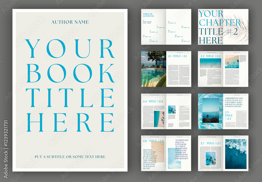 Book Layout Stock Template | Adobe Stock