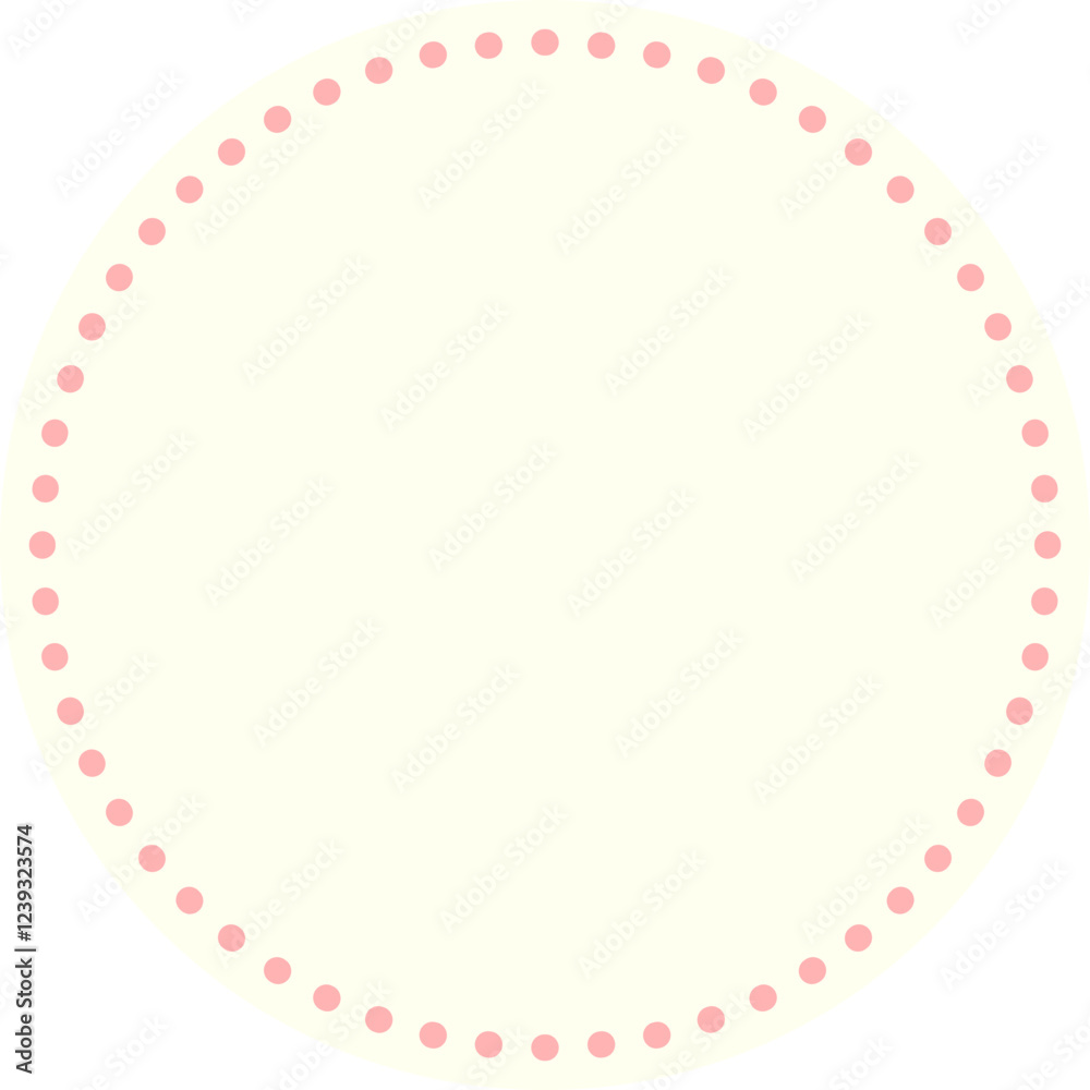 Frame Rounded Decorative Scalloped Shape, Logo Bakery Frame Rounded Decorative Scalloped Shape, Logo Bakery