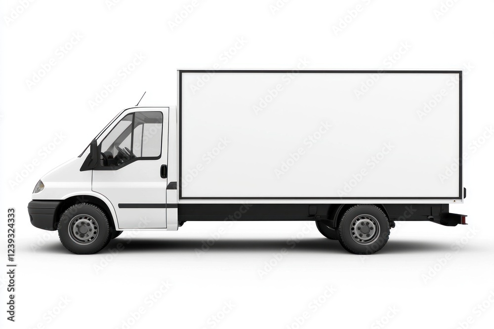 Delivery Van blank mockup with copy space and space for logotype realistic isolated on white background. Commercial Vehicle. Cargo Van. Blank Van for design. Delivery Van. Realistic Delivery Van. Delivery Van blank mockup with copy space and space for logotype realistic isolated on white background. Commercial Vehicle. Cargo Van. Blank Van for design. Delivery Van. Realistic Delivery Van.