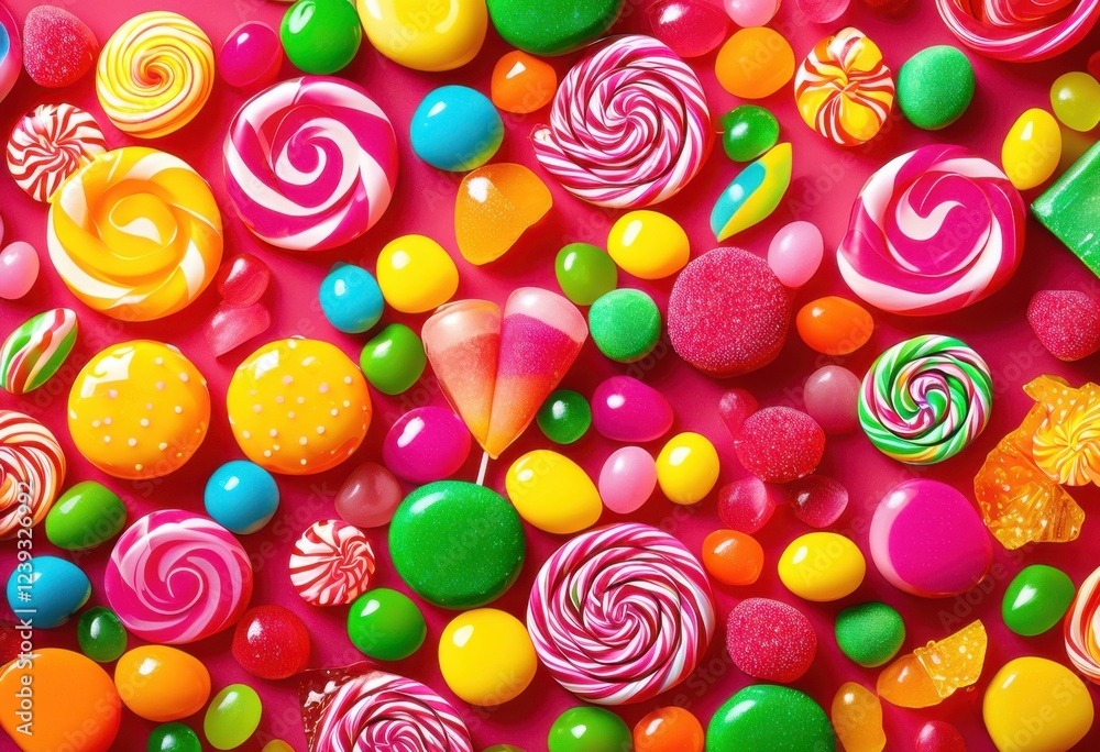 vibrant colorful arrangement candies bright lively surface background diverse shapes textures, rainbow, lgbtq, lgbt, pride, love, equality, candy, sweet