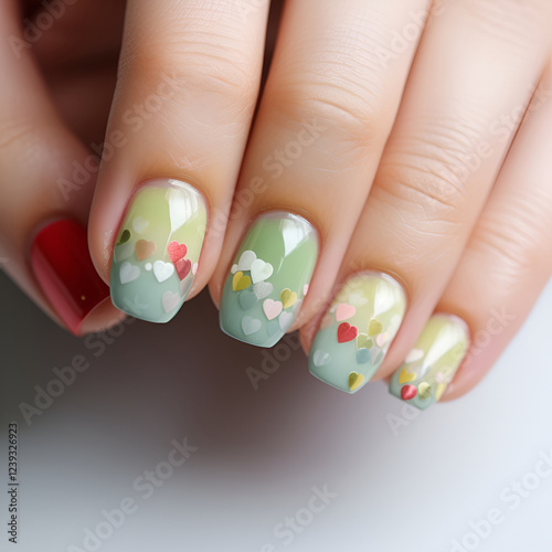 nail polish in hand